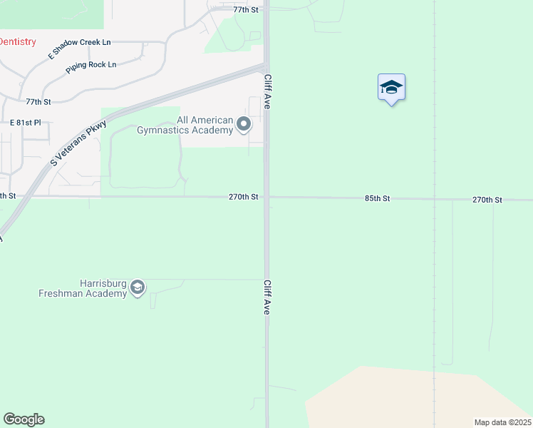 map of restaurants, bars, coffee shops, grocery stores, and more near 27029 County Highway 123 in Sioux Falls