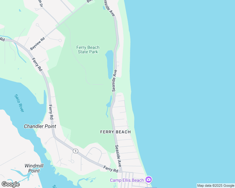 map of restaurants, bars, coffee shops, grocery stores, and more near 4 Pond Avenue in Saco