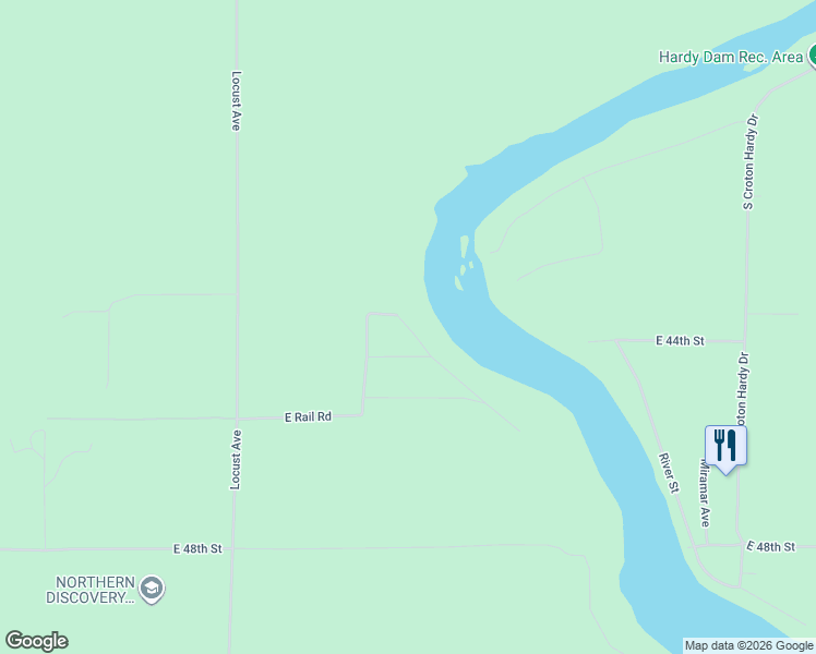 map of restaurants, bars, coffee shops, grocery stores, and more near 4468 Teal Lane in Newaygo