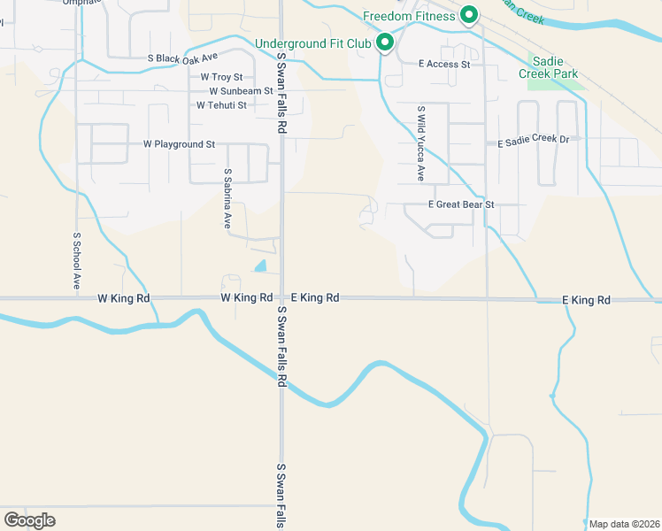 map of restaurants, bars, coffee shops, grocery stores, and more near 2-516 East King Road in Kuna