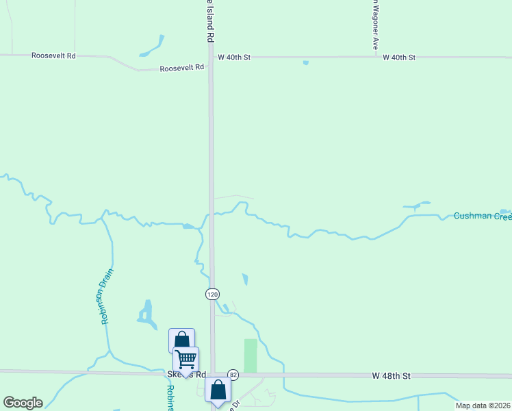 map of restaurants, bars, coffee shops, grocery stores, and more near 4360 South Maple Island Road in Fremont