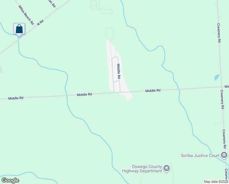 map of restaurants, bars, coffee shops, grocery stores, and more near 956 Middle Road in Oswego