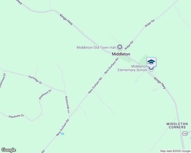 map of restaurants, bars, coffee shops, grocery stores, and more near 205 Kings Highway in Middleton