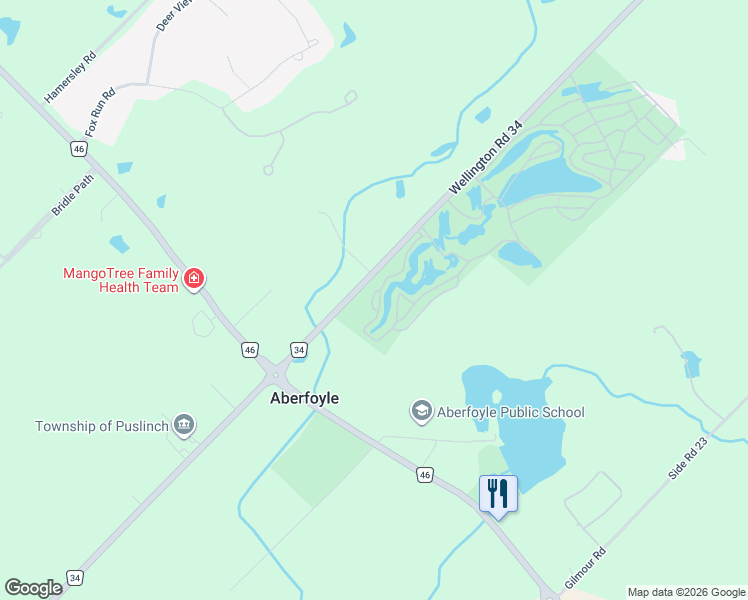 map of restaurants, bars, coffee shops, grocery stores, and more near 16 Millcreek Road in Morriston