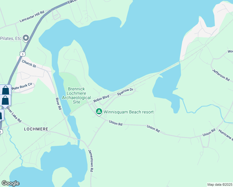 map of restaurants, bars, coffee shops, grocery stores, and more near 3 Sparrow Drive in Belmont