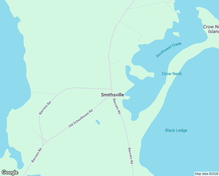 map of restaurants, bars, coffee shops, grocery stores, and more near Baccaro Road in Baccaro