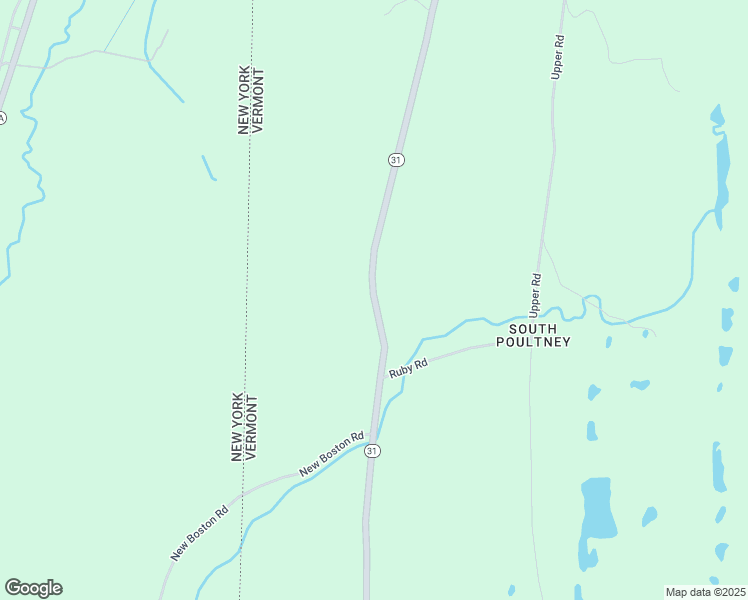 map of restaurants, bars, coffee shops, grocery stores, and more near Highway 31 in Poultney