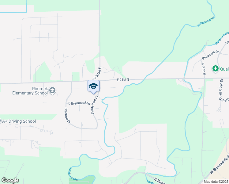 map of restaurants, bars, coffee shops, grocery stores, and more near 5340 Lindee Lane in Ammon