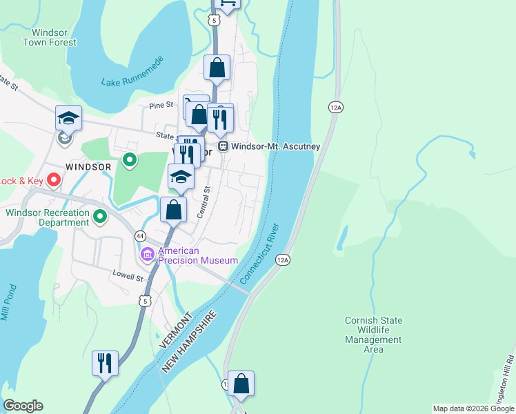 map of restaurants, bars, coffee shops, grocery stores, and more near 39 Jarvis Street in Windsor