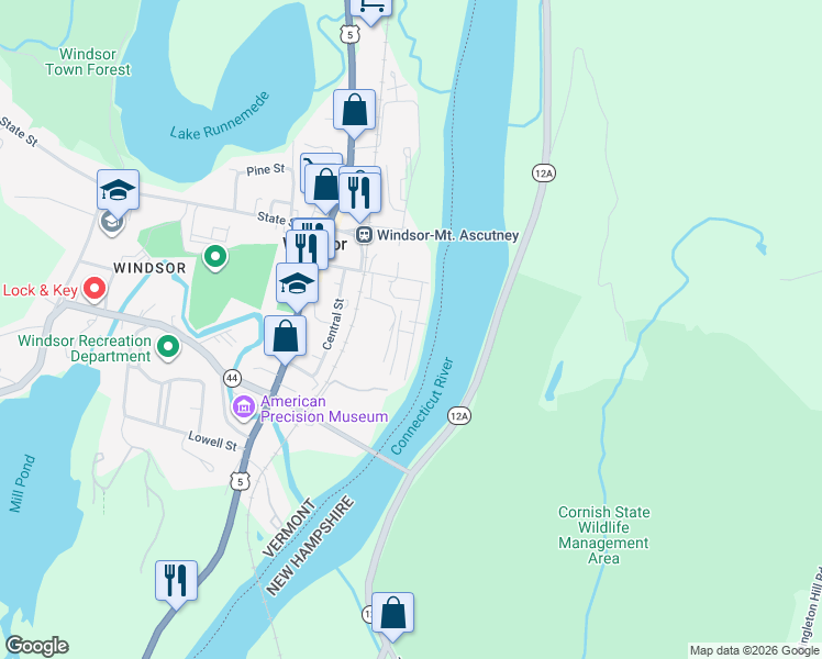 map of restaurants, bars, coffee shops, grocery stores, and more near 39 Jarvis Street in Windsor
