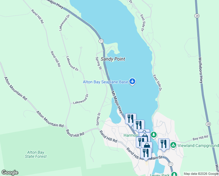 map of restaurants, bars, coffee shops, grocery stores, and more near 133 Mount Major Highway in Alton