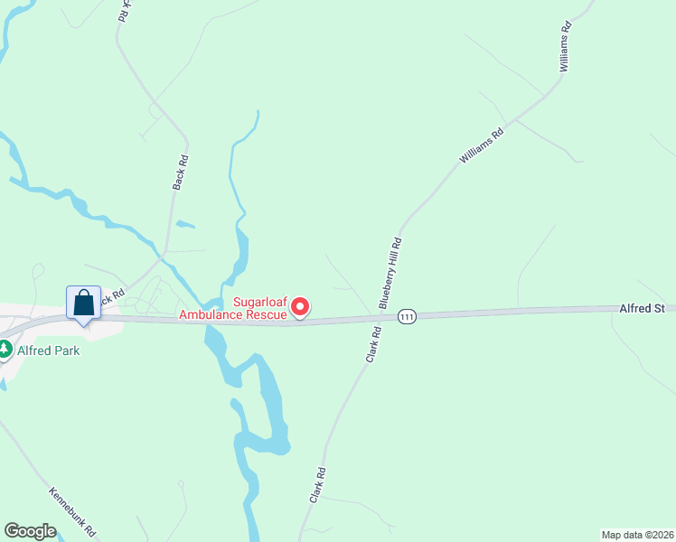 map of restaurants, bars, coffee shops, grocery stores, and more near 9 Meadow View in Alfred