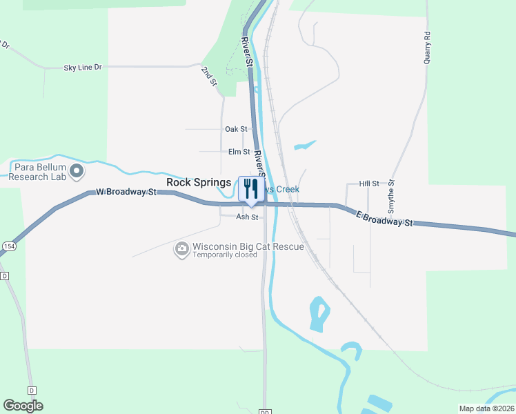 map of restaurants, bars, coffee shops, grocery stores, and more near in Rock Springs