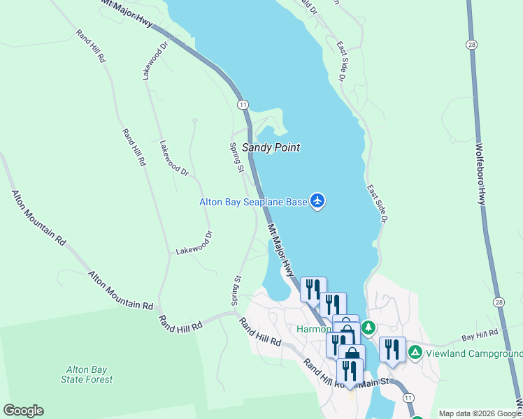 map of restaurants, bars, coffee shops, grocery stores, and more near 133 Mount Major Highway in Alton