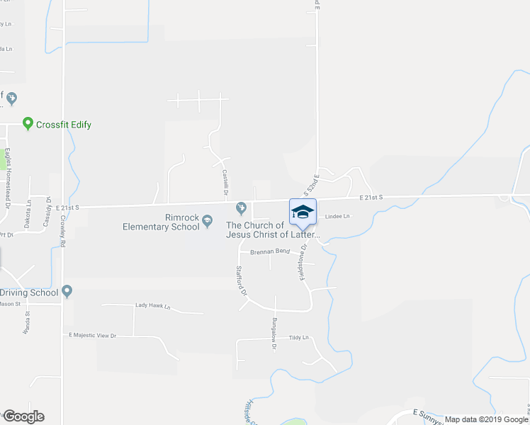 map of restaurants, bars, coffee shops, grocery stores, and more near 2165 Stafford Circle in Ammon
