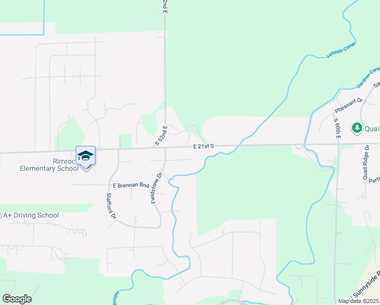 map of restaurants, bars, coffee shops, grocery stores, and more near 5340 Lindee Lane in Ammon