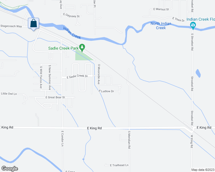 map of restaurants, bars, coffee shops, grocery stores, and more near 1101 South Kuna-Meridian Road in Kuna