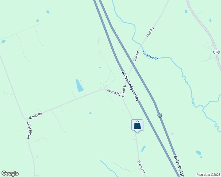 map of restaurants, bars, coffee shops, grocery stores, and more near 35 March Road in Sanbornton