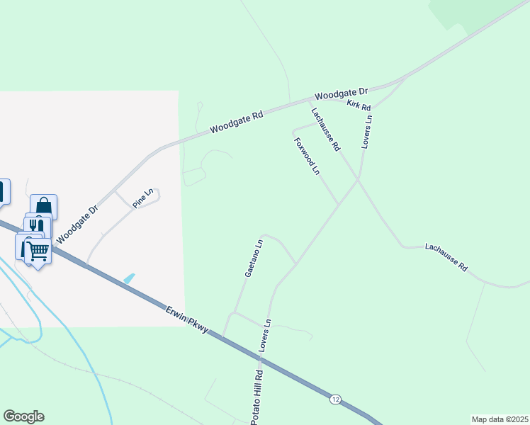 map of restaurants, bars, coffee shops, grocery stores, and more near 4061 Gaetano Lane in Boonville