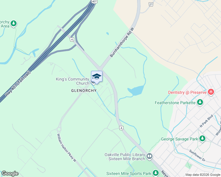map of restaurants, bars, coffee shops, grocery stores, and more near 475 Terrace Way in Oakville