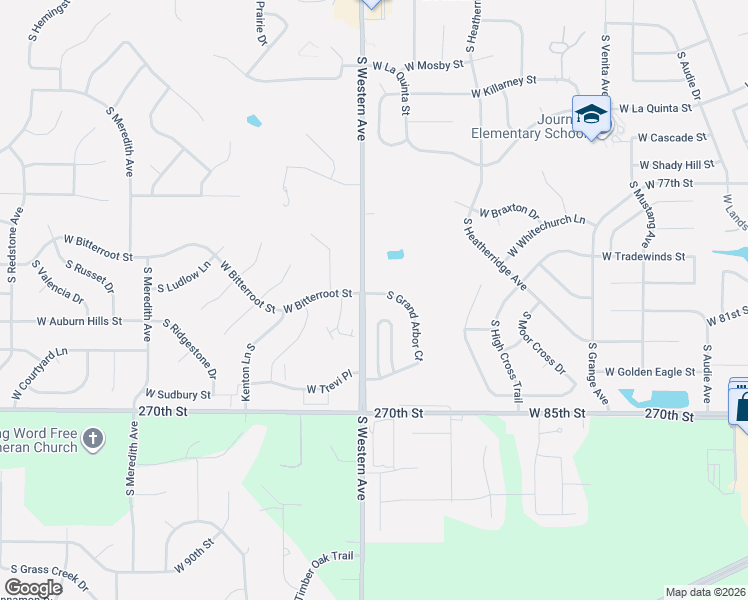 map of restaurants, bars, coffee shops, grocery stores, and more near 7300-7498 S Grand Arbor Ct in Sioux Falls