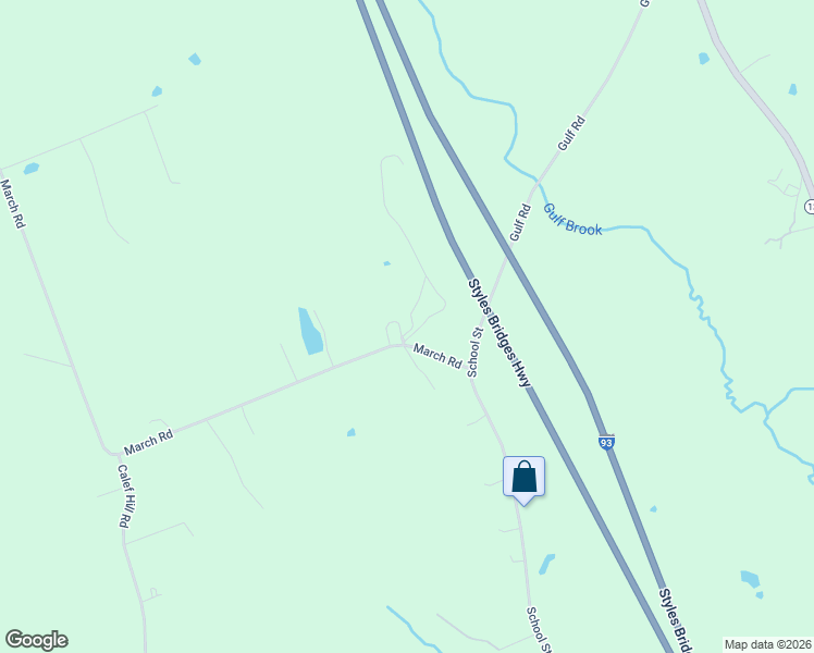 map of restaurants, bars, coffee shops, grocery stores, and more near 35 March Road in Sanbornton