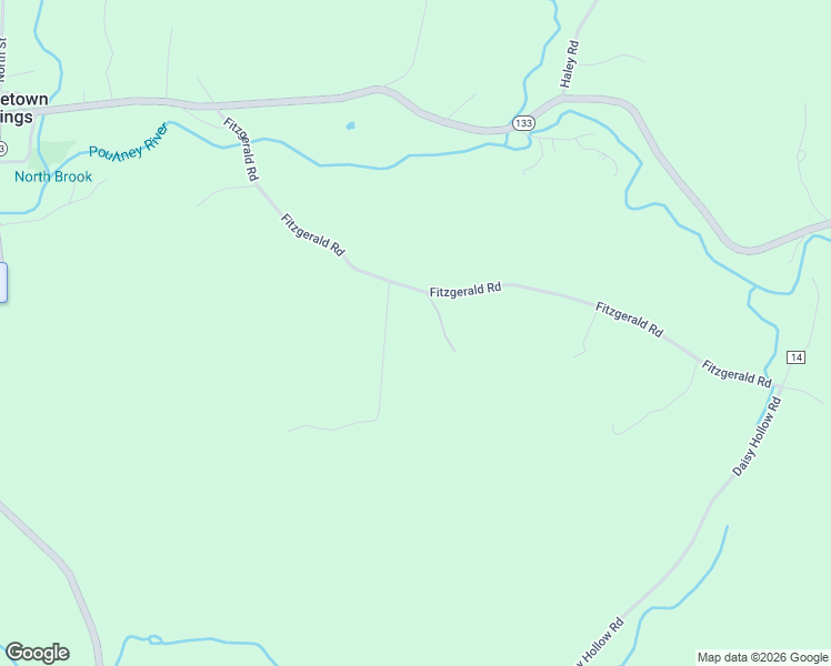 map of restaurants, bars, coffee shops, grocery stores, and more near 110 Fitzgerald Road in Middletown Springs
