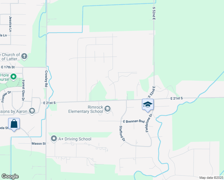 map of restaurants, bars, coffee shops, grocery stores, and more near 2053 Castelli Drive in Ammon