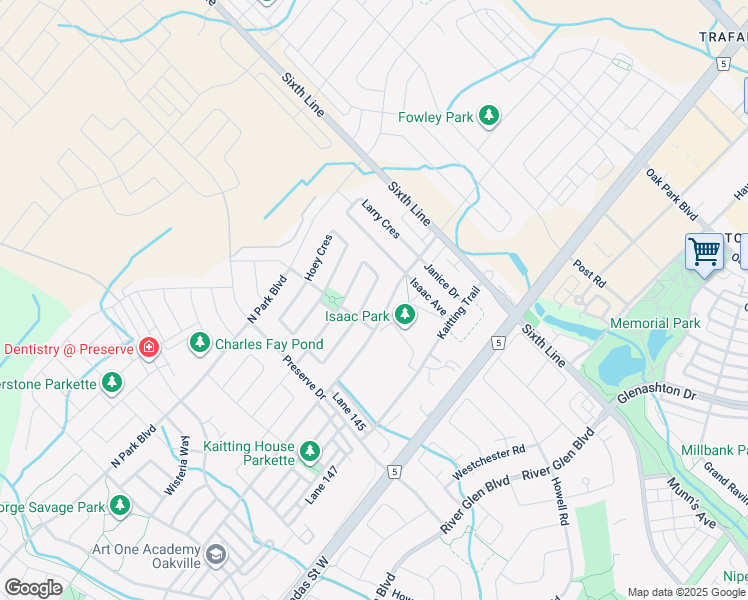 map of restaurants, bars, coffee shops, grocery stores, and more near 3115 Colton Way in Oakville