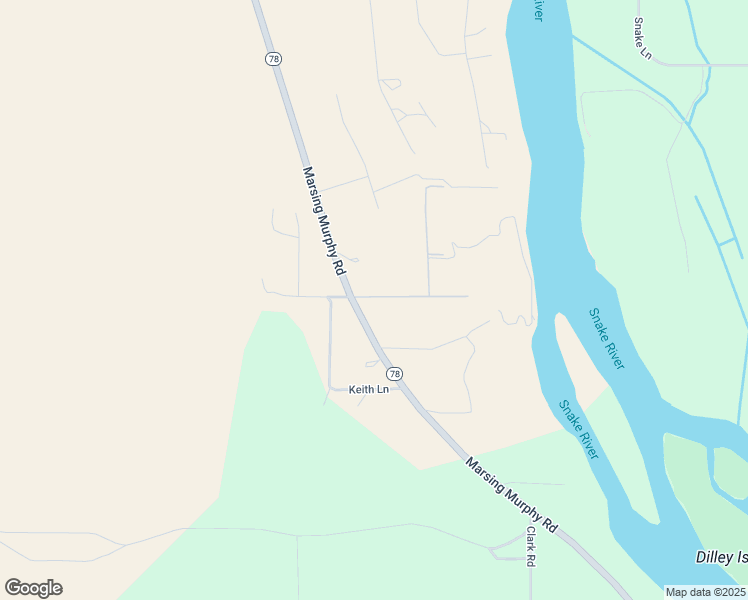 map of restaurants, bars, coffee shops, grocery stores, and more near 7117 Anderson Lane in Marsing