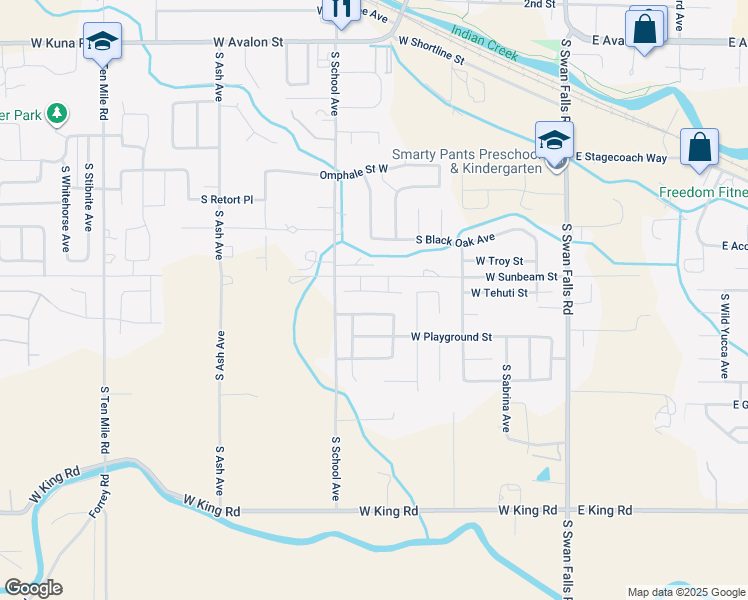 map of restaurants, bars, coffee shops, grocery stores, and more near 824 West Sandbox Street in Kuna