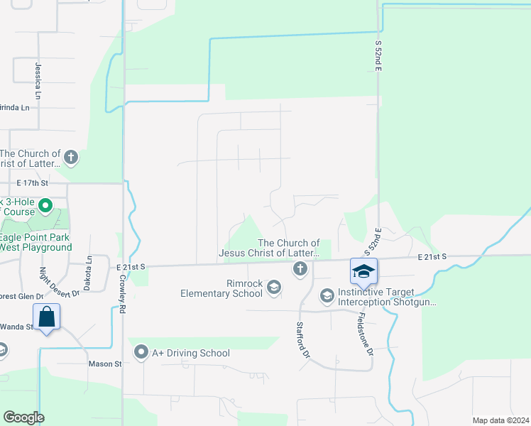 map of restaurants, bars, coffee shops, grocery stores, and more near 4928 Empire Lane in Ammon