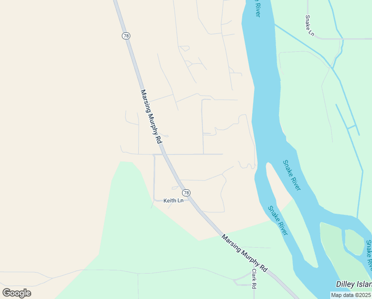 map of restaurants, bars, coffee shops, grocery stores, and more near 7117 Anderson Lane in Marsing
