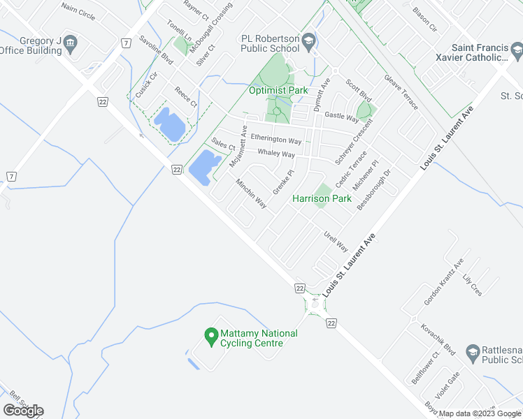 map of restaurants, bars, coffee shops, grocery stores, and more near 924 Minchin Way in Milton