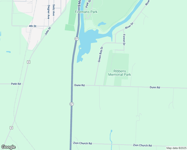 map of restaurants, bars, coffee shops, grocery stores, and more near 927 Green Bay Drive in Mayville