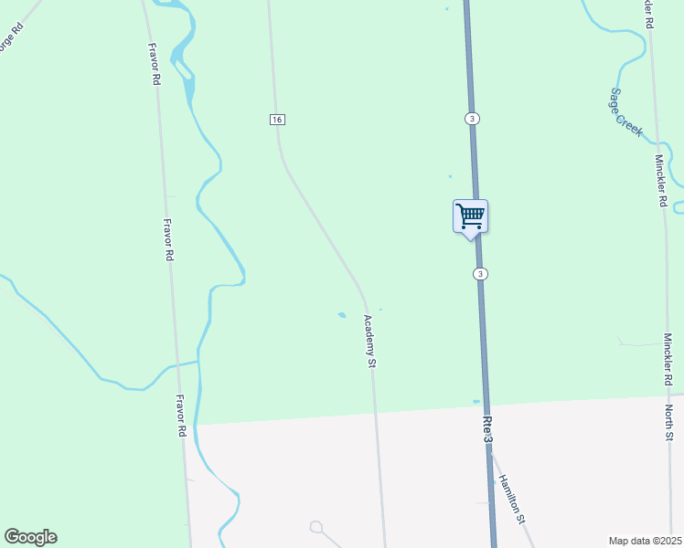 map of restaurants, bars, coffee shops, grocery stores, and more near 315 County Route 16 in Mexico