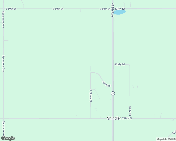 map of restaurants, bars, coffee shops, grocery stores, and more near 2681 South Elmen Place in Sioux Falls