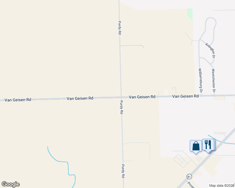 map of restaurants, bars, coffee shops, grocery stores, and more near 2010 Van Geisen Road in Caro