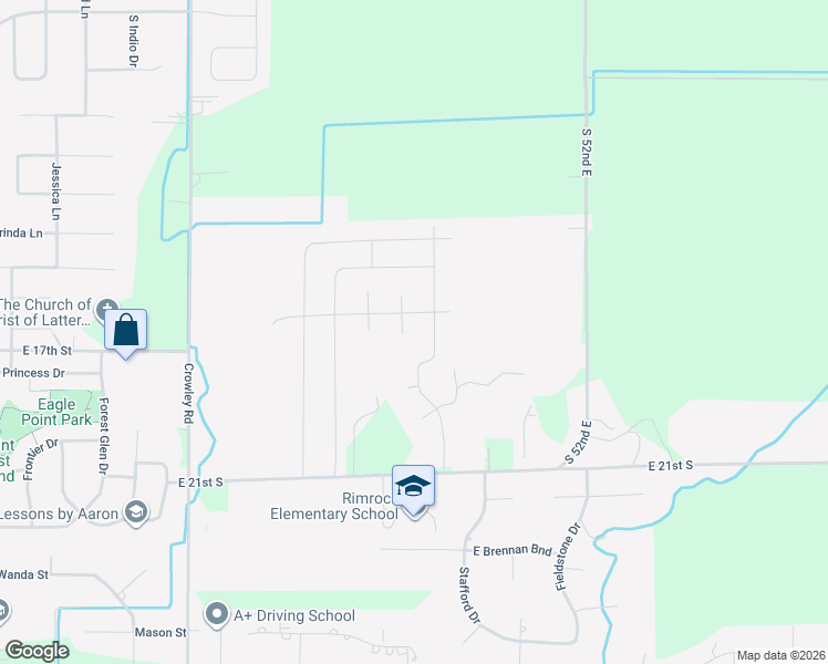 map of restaurants, bars, coffee shops, grocery stores, and more near 1707 Marsala Court in Idaho Falls