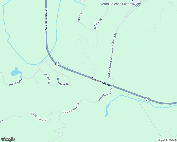 map of restaurants, bars, coffee shops, grocery stores, and more near Teton Pass Highway in Jackson