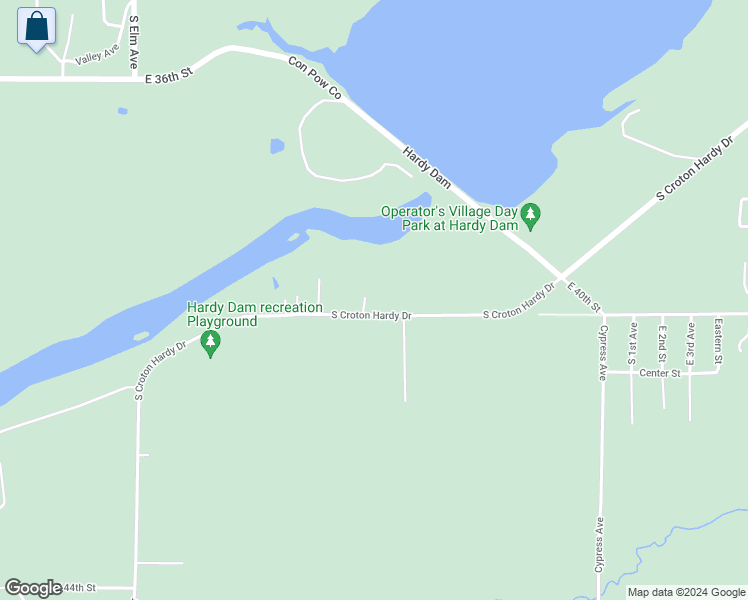 map of restaurants, bars, coffee shops, grocery stores, and more near 6928 East 36th Street in Newaygo