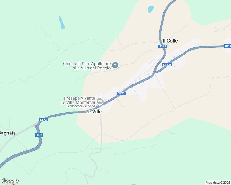 map of restaurants, bars, coffee shops, grocery stores, and more near 14B Via Francesco Petrarca in Le Ville
