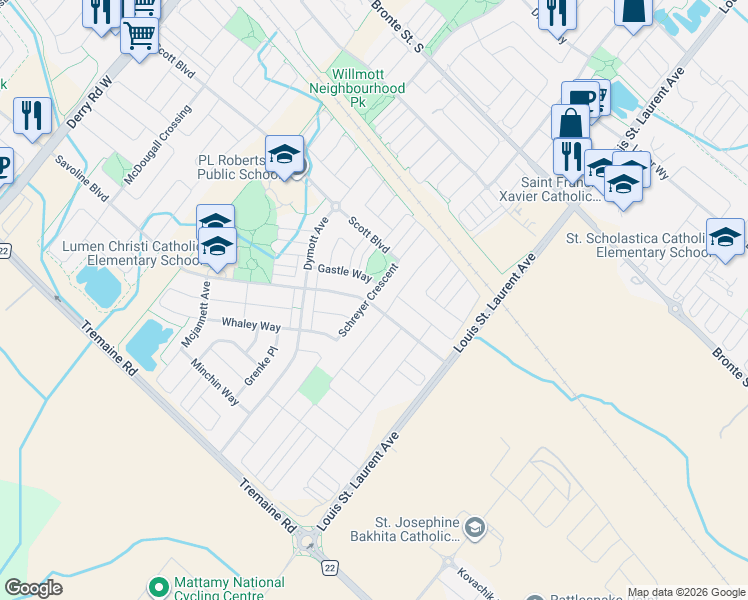 map of restaurants, bars, coffee shops, grocery stores, and more near 1035 Savoline Boulevard in Milton
