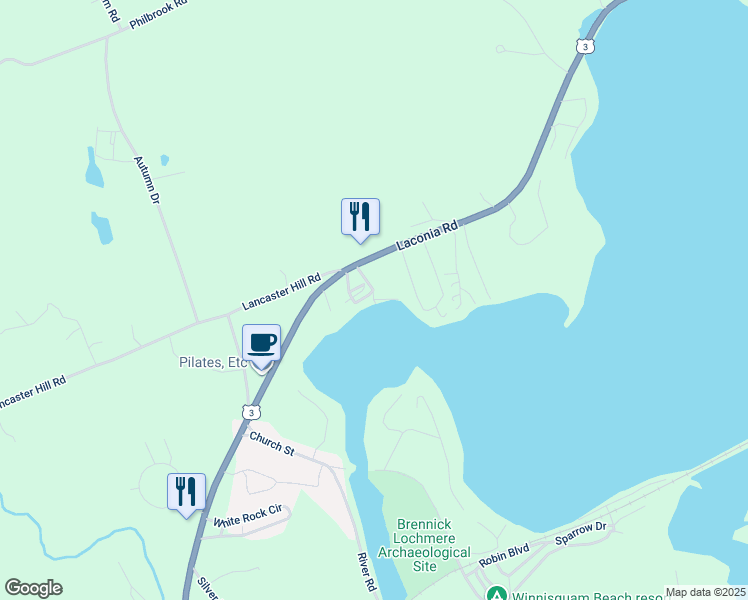 map of restaurants, bars, coffee shops, grocery stores, and more near 22 Contigiani Drive in Tilton