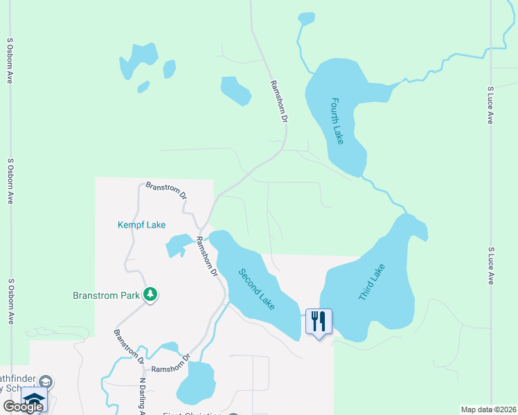map of restaurants, bars, coffee shops, grocery stores, and more near 3919 Shorewood Drive in Fremont