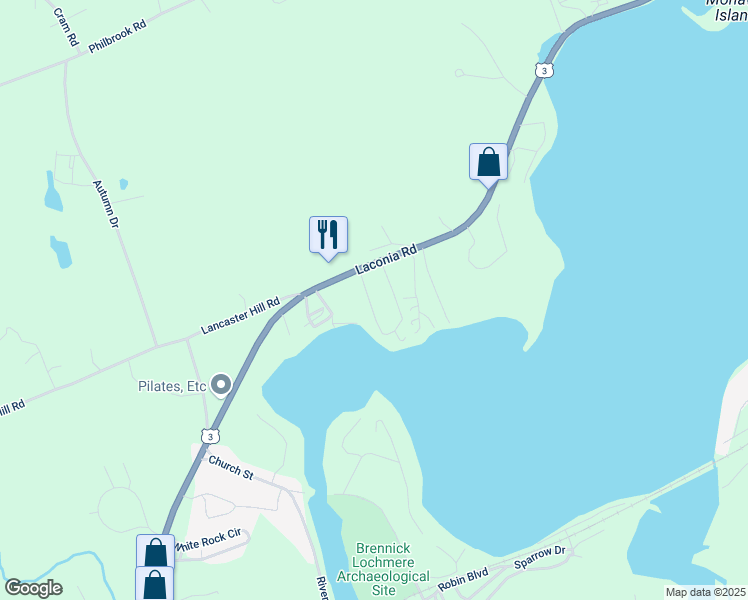 map of restaurants, bars, coffee shops, grocery stores, and more near 8 Emery Way in Tilton