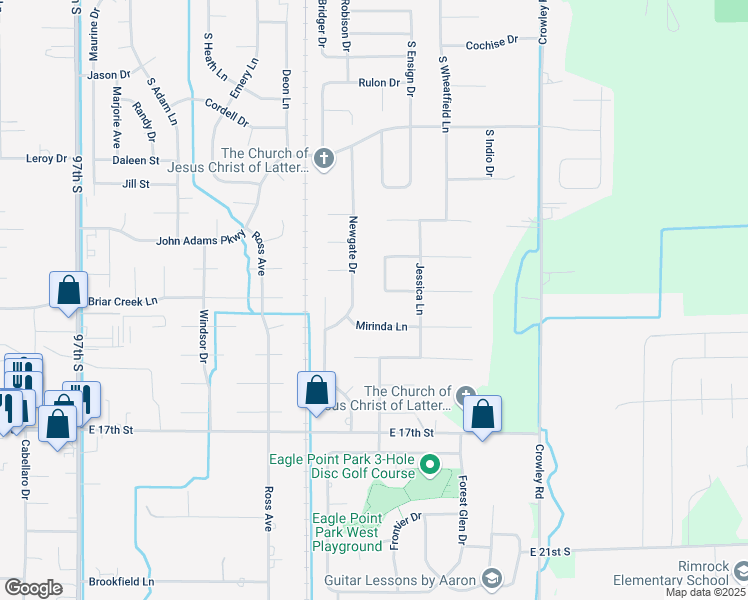 map of restaurants, bars, coffee shops, grocery stores, and more near 1227 Cobie Ln in Ammon