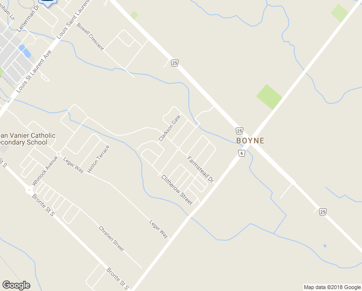 map of restaurants, bars, coffee shops, grocery stores, and more near 1353 Orr Terrace in Milton