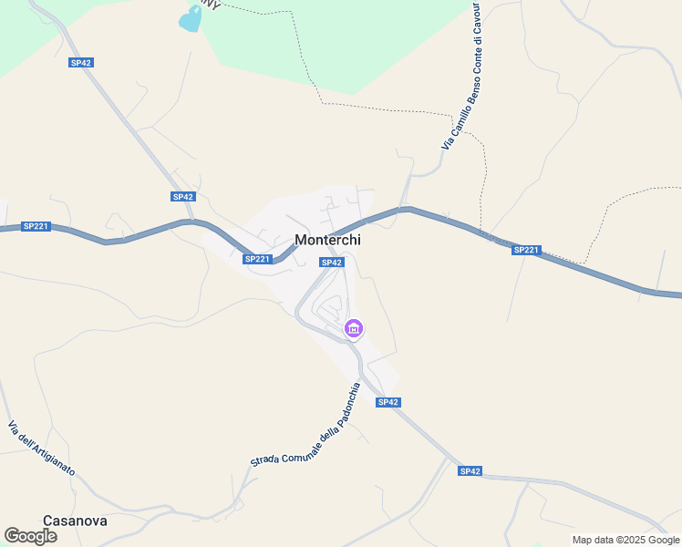 map of restaurants, bars, coffee shops, grocery stores, and more near 15 Via Garibaldi in Monterchi