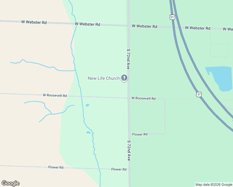 map of restaurants, bars, coffee shops, grocery stores, and more near 4074 West Roosevelt Road in Montague